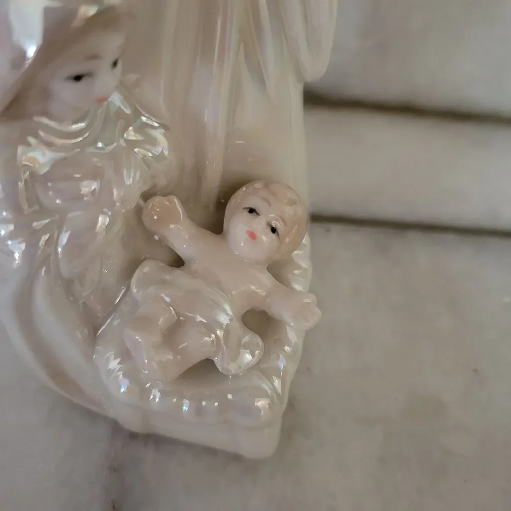 Pier 1 Holy Family Porcelain Figurine Christmas Holiday Decor